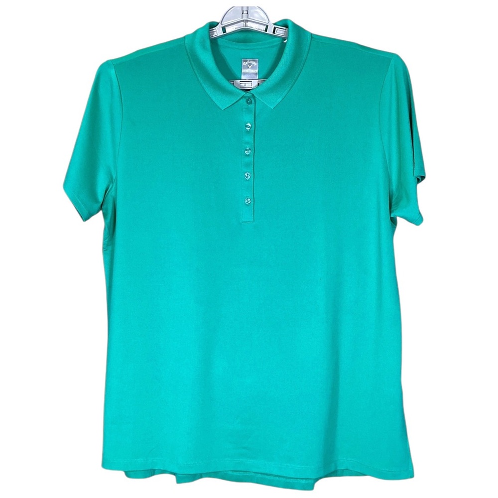 Callaway Golf Polo Women's Short Sleeve Opti-Dri Shirt Columbia Green Plus XXL - Picture 5 of 16